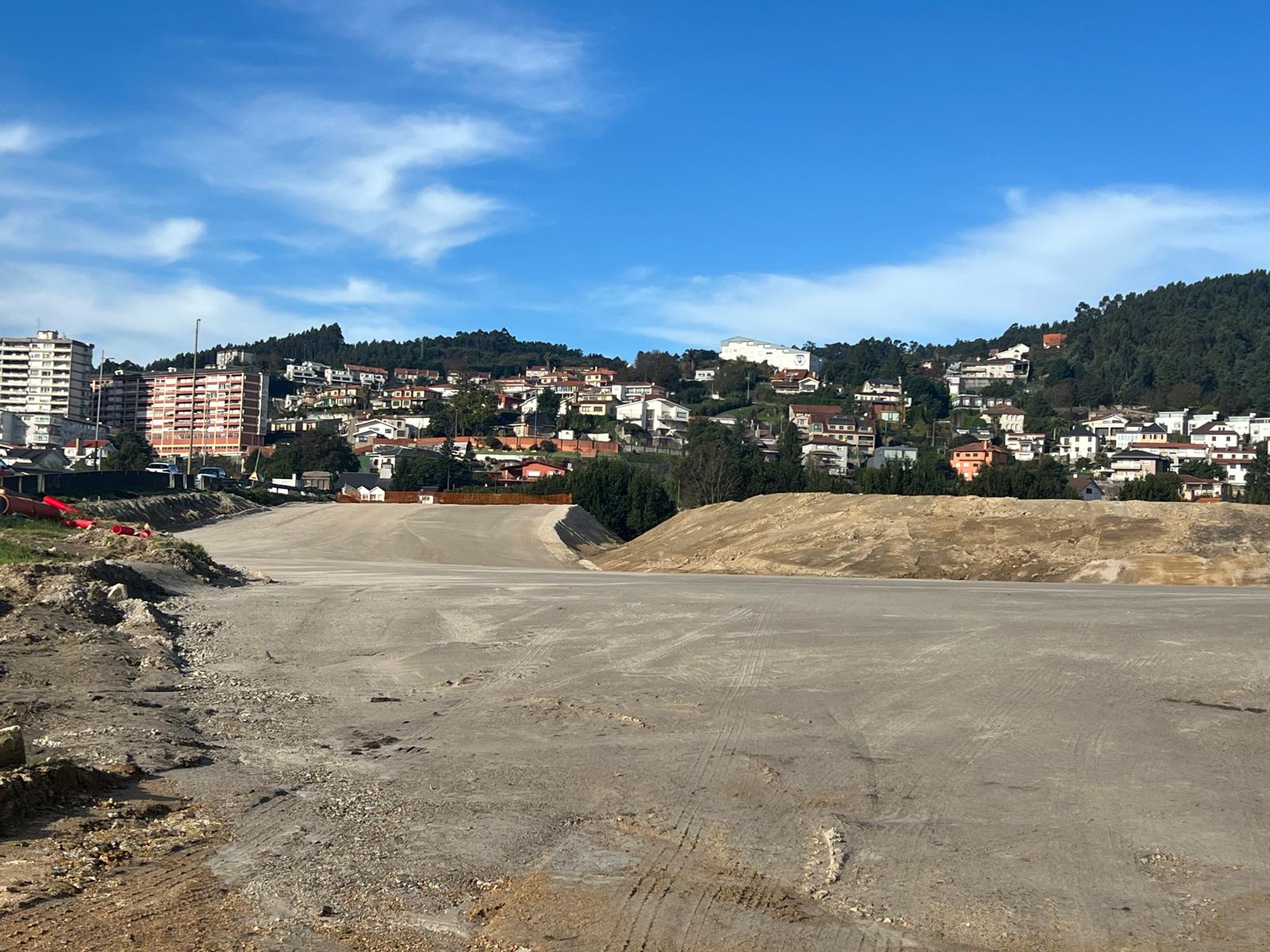 Movimiento de tierras de la obra Remodelación Enlace Pontevedra Norte