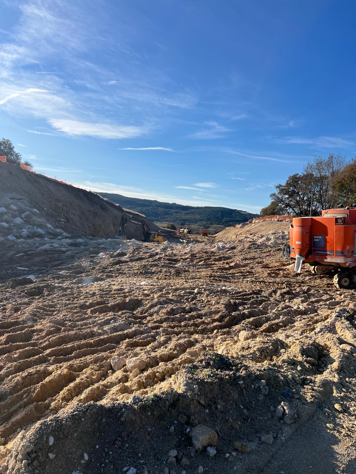 Movimiento de tierras de la obra Variante San Julián
